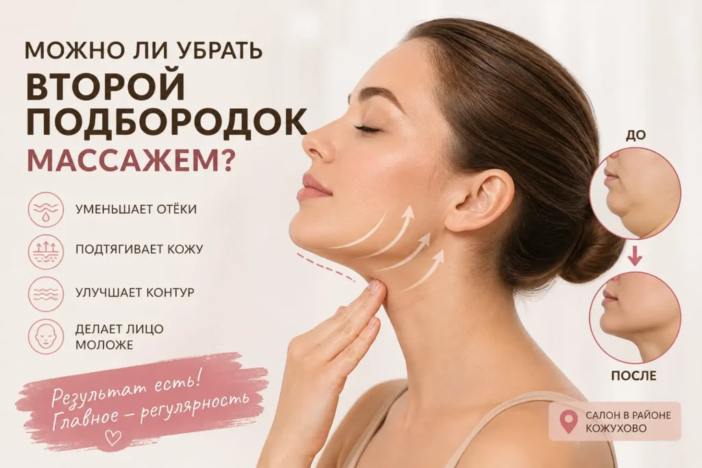 можно ли убрать второй подбородок массажем результат до и после лифтинг эффект